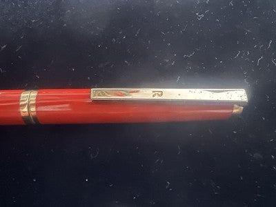 🔴 OMAS penna stilografica Rinascimento lacca corallo pennino ORO 14 KT M