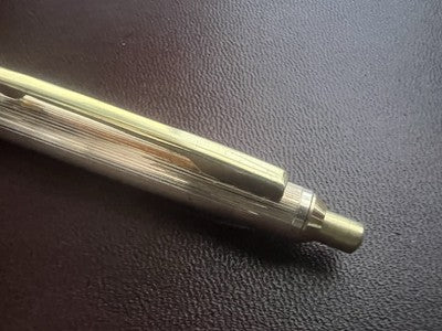 🔴 PELIKAN penna sfera LAMINATA ORO pulsante a scatto nuova vintage