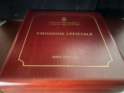 🔴 Scatola ufficiale legno emissione speciale monete/medaglie 43 mm