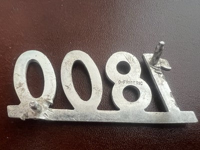 🔴 ALFETTA 1.8 stemma auto emblema scritta logo targhetta metallo ORIGINALE