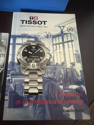 🔴 TISSOT box scatola orologio T-Touch Safe blu multipiano con libretti