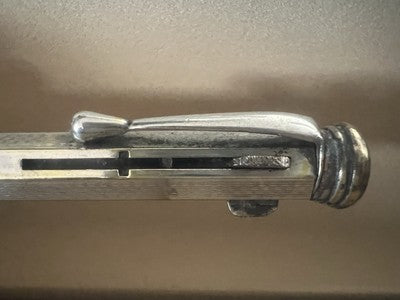 🔴 Matita meccanica PORTAMINE 4 COLORI cesellato guillocchè pulsanti vintage