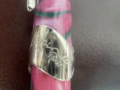 Red Jean Pierre Lépine Fountain Pen Samba 1993 Pink Green Nib M New NOS
