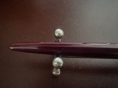 Pelikan Stylo-Plume Sphère K200 Burgundy Bordeaux Écrit Vintage Rare Ans ’60