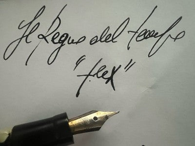 🔴 Penna stilografica AUREA stiloforo celluloide madreperla pulsante fondo DURF