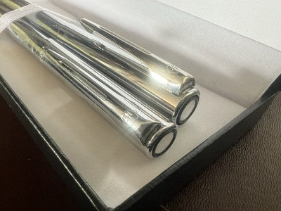 Waterman Pen Fountain Pen Graduate Chrome Tip F With Pen Sphere