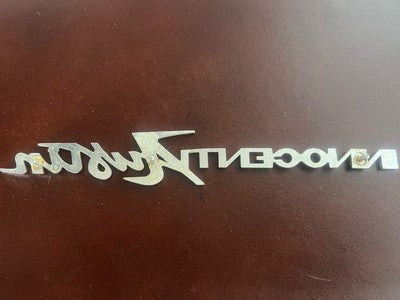 Emblem Innocenti Austin Auto Geschriebenes Emblem Logo Original