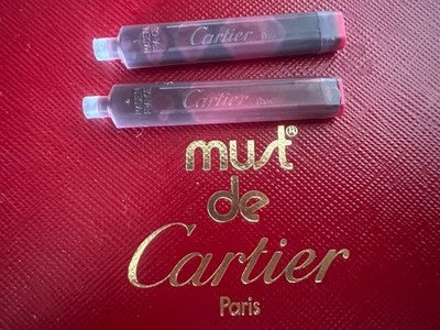 Cartier Cartuchos Lápiz Pluma Fuente Vendome Con Carga Infinito Originales