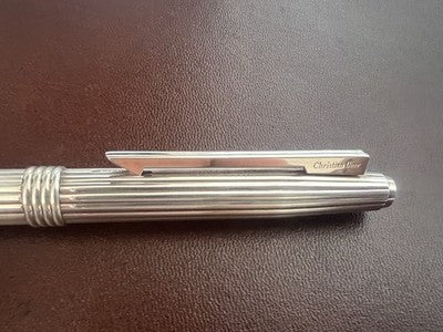 🔴 DIOR penna stilografica ARGENTO 925 pennino Montblanc ORO M 31312 CD NOS