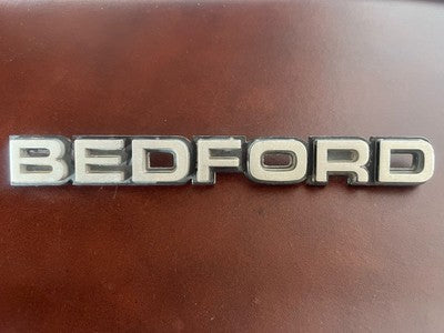 🔴 BEDFORD stemma furgone emblema fregio targhetta metallo VINTAGE 1970 A