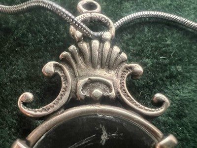 🔴 Collana Argento 925 con ciondolo lente di ingrandimento vintage