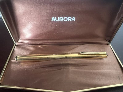 🔴 AURORA penna stilografica 98 Riserva Magica pennino ORO F vintage