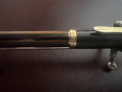 🔴 OSAMA penna sfera lacca Beverly e cromata pulsante a scatto scrive vintage