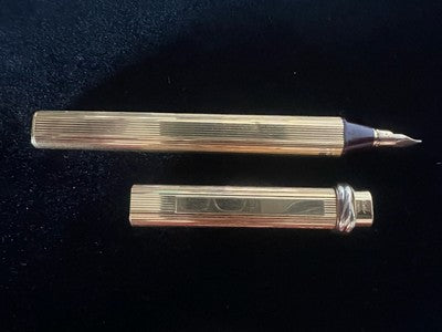 CARTIER Stylo À Plume Vendôme Trinity Nib F Plaqué Or A