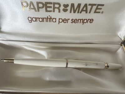 Papermate Stylo-Plume Sphère Blanque Écrit Avec Garantie Et Boîte Vintage A