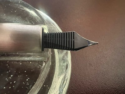 Montegrappa Fountain Pen Fortuna Silver Mule Metal Brushed Pen F