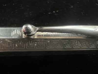 Montegrappa Pen Fountain Pen Silver 925 Reminiscence Greek Pen Gold NOS