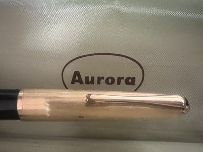 🔴 AURORA penna stilografica 88 pistone pennino ORO scrive 351965 vintage 1950