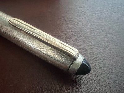 ERO Stylo À Plume Noir À Piston Nib F Écrit Vintage