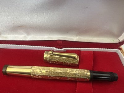 🔴 EUROPA penna stilografica retrattile pennino ORO la storia funziona vintage A