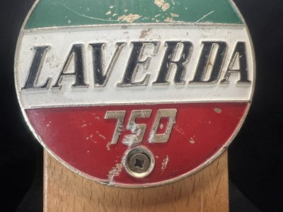Laverda 750 Armes Moto Couverture Réservoir Métal Badge Original Vintage 1970