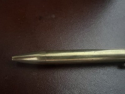 Norman Pen Sphere G USA Brass Solid Snap Zonzon Rare Vintage