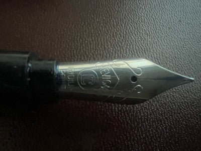🔴 CHEVIGNON penna stilografica marmorizzata Parigi a cartuccia scrive vintage