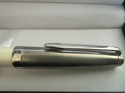 🔴 WATERMAN penna sfera Embleme cromata satinata panna profili lucidi scrive