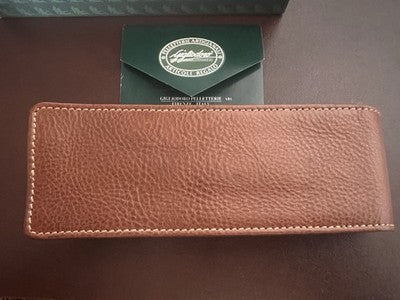 Stifteköcher GIGLIODORO Leder Rindleder Brandy Handwerk Florenz Im Feld NOS