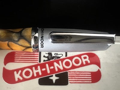Koh-I-Noor Stylo-Plume Sphère Résine Marbré Brillant Et Laque Écrit Vintage