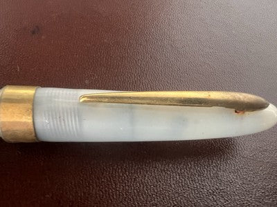 Estense Stylo-Plume Stylo à Plume Celluloid Or 14K Écrit Boîte Vintage