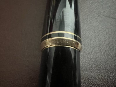🔴 MONTBLANC 221 stilografica pistone pennino oro 14K garanzia vintage '60 NOS