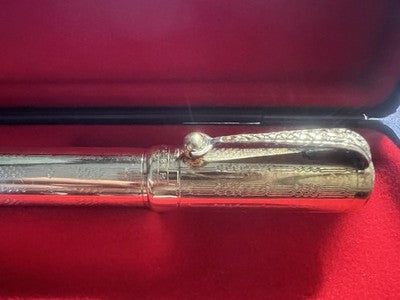 🔴 EUROPA Einziehbarer Füllfederhalter mit 14-Karat-Goldfeder, Vintage-B-Feder 