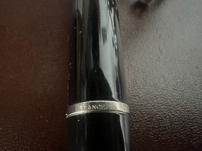 🔴 WATERMAN penna stilografica Emisphere lacca nera pennino F con cartucce