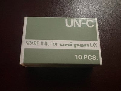 🔴 UNI-PEN DX cartucce ricambio UN-C Black MITSUBISHI confezione 10 PCS vintage