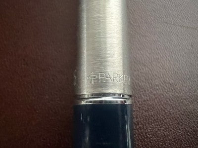 Parker 45 Stylo-Plume Stylo à Plume Bleu À Cartouche F Publicité Retro Trousse 