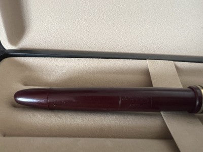 🔴 MILL FRANCE penna stilografica celluloide bordeaux F scrive vintage '50