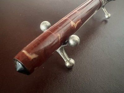 EPENCO Pluma Stylográfica De Celuloide Marmoleado A Palanca Vintage 