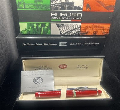 Stylo Plume AURORA Ipsilon F Tricolore Anniversaire Unité Italie NOS