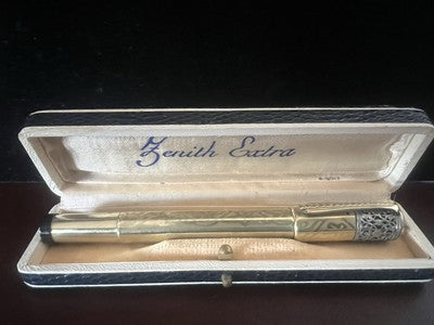 🔴 ZENITH penna stilografica pennino ORO 14K e matita meccanica vintage 50