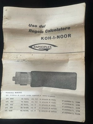 Règle Koh-I-Noor N 612 Rietz Calculatrice Dessin Technique Complet Vintage