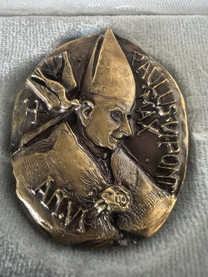 🔴 Medaglia VATICANO Papa PAOLO VI 1963-1968 an 6 bronzo fior di conio FDC