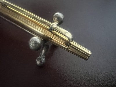 🔴 CARAN D'ACHE penna sfera Madison placcata oro scrive garanzia astuccio