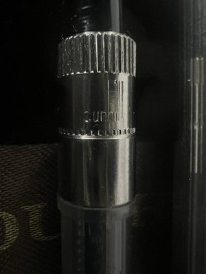 🔴 DUNHILL penna stilografica ARGENTO 925 STERLING pennino ORO M Montblanc