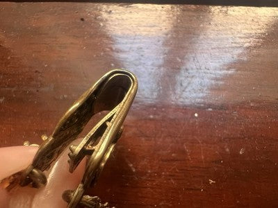 🔴 CATENA orologio tasca Vittoriana chatelaine sigillo pinchbeck antica 1800 N.1