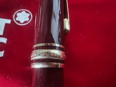 🔴 MONTBLANC penna stilografica Meisterstuck 144 Bordeaux pennino oro M Germany