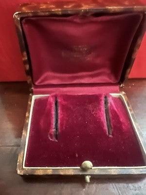 🔴 Matranga Liberty 1940 antique jewelry box, earring case, case