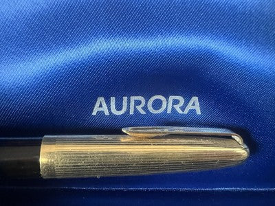 🔴 AURORA penna stilografica 88K Aquila pennino ORO misura F vintage N 1830185