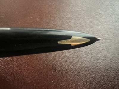 Parker Stylo-Plume Stylo à Plume 61 Flèche Doré Gravé Et Crayon Mécanique Cru 