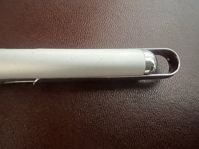 🔴 PELIKAN penna sfera V10 a scatto scrive finitura argento vintage astuccio NOS